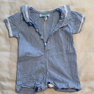 Blue Striped Kids One Piece